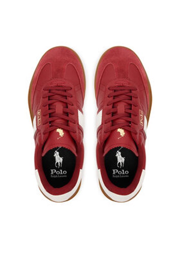 Polo Ralph Lauren Sneakersy Aera 804956688005 Czerwony. Kolor: czerwony. Materiał: skóra