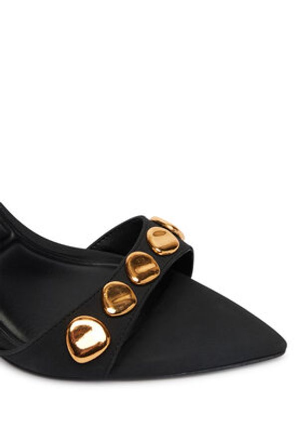 Aldo Sandały Leara 14298695 Czarny. Kolor: czarny. Materiał: materiał