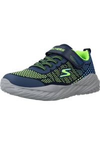 skechers - Buty SKECHERS NITRO SPRINT Niebieski. Okazja: na co dzień. Kolor: niebieski. Materiał: tkanina. Sport: bieganie #1