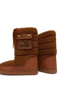 Love Moschino - LOVE MOSCHINO Śniegowce JA24452G0NISM21A Brązowy. Kolor: brązowy. Materiał: materiał #3