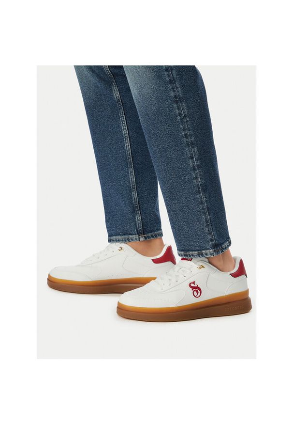 skechers - Sneakersy Skechers. Kolor: biały