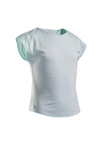 ARTENGO - Koszulka do tenisa dla dziewczynek Artengo 500. Kolor: zielony. Materiał: poliester, elastan, materiał. Sport: tenis