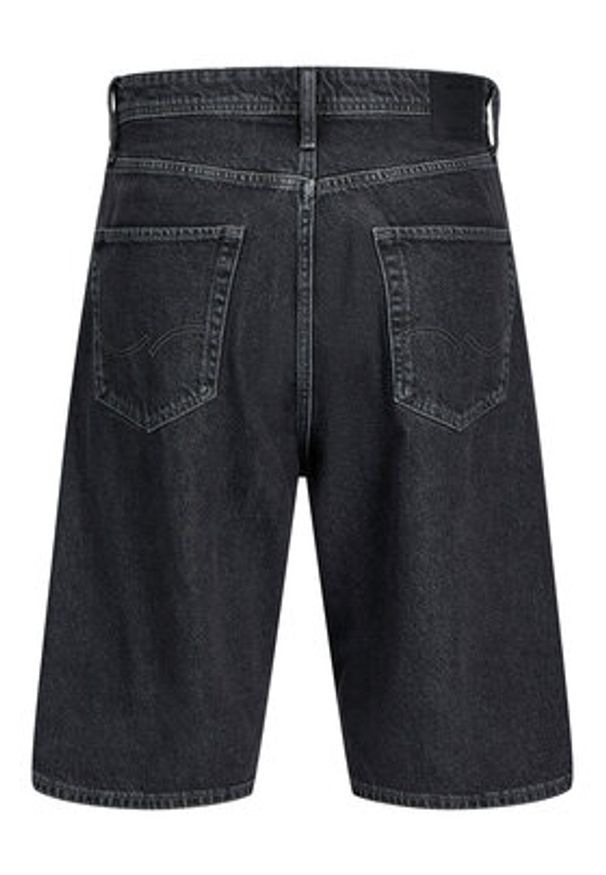 Jack & Jones - Jack&Jones Szorty jeansowe Iron 12278463 Czarny Baggy Fit. Kolor: czarny. Materiał: bawełna