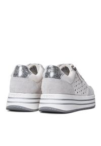 Geox - Sneakersy damskie białe GEOX D Kency WHT. Kolor: biały. Materiał: materiał. Sport: bieganie #2