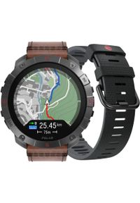 POLAR - Zegarek sportowy Polar Grit X2 Pro Titan Brązowy (GRIT X2 PRO TI LTHR BRNZ M/L). Kolor: brązowy. Materiał: polar. Styl: sportowy #1