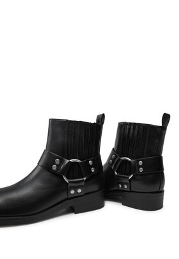 ONLY Shoes Botki Bax 15329813 Czarny. Kolor: czarny. Materiał: skóra