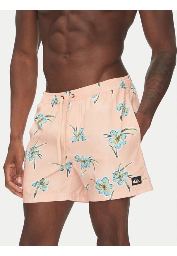 Quiksilver Szorty kąpielowe Everyday Straight Volley 15 EQYJV04121 Pomarańczowy. Kolor: pomarańczowy. Materiał: syntetyk