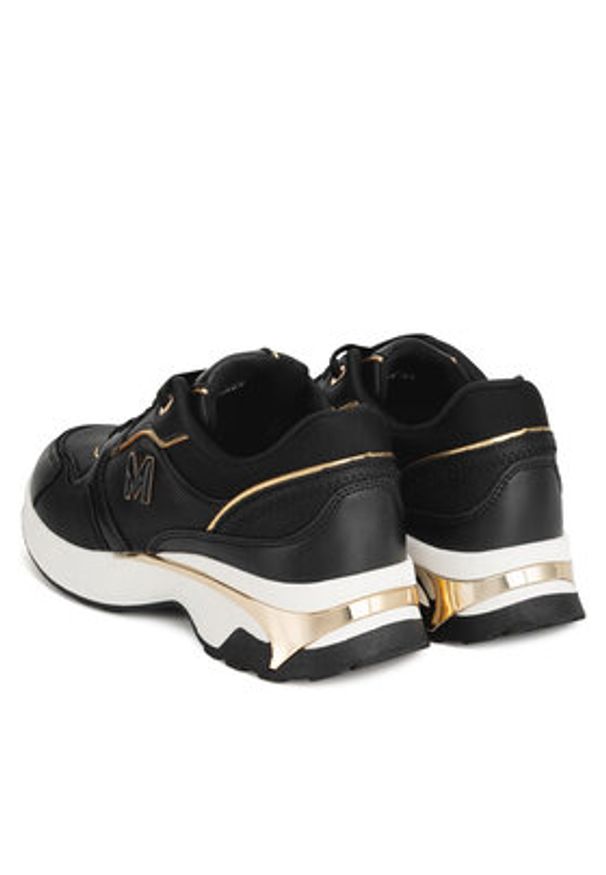MEXX Sneakersy MI001009543W Czarny. Kolor: czarny. Materiał: skóra