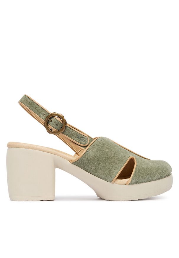 Czółenka Fly London. Kolor: zielony