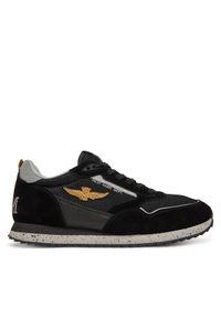 Sneakersy Aeronautica Militare. Kolor: czarny