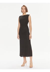 TwinSet - TWINSET Sukienka koktajlowa 241TE2057 Czarny Regular Fit. Kolor: czarny. Materiał: syntetyk. Styl: wizytowy #1