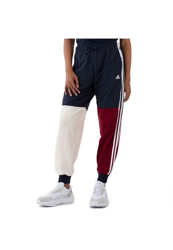 Adidas - Spodnie adidas CB B PT HJ9471 - multikolor. Kolor: wielokolorowy. Materiał: materiał, dresówka. Sport: turystyka piesza, fitness