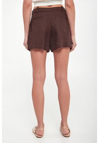 Elisabetta Franchi - Szorty damskie lniane ELISABETTA FRANCHI. Materiał: len