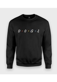 MegaKoszulki - Bluza klasyczna DOGS napis. Wzór: napisy. Styl: klasyczny #1