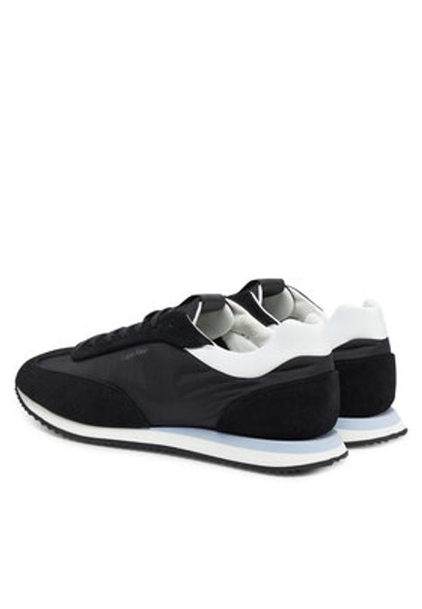 Calvin Klein Sneakersy Runner Lace Up - Nylon Mix HW0HW02395 Czarny. Kolor: czarny. Materiał: skóra
