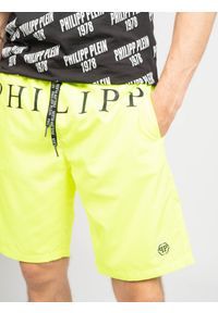 Philipp Plein Kąpielówki | CUPP04L01 | Mężczyzna | Żółty. Kolor: żółty. Materiał: poliester. Wzór: nadruk, aplikacja #4