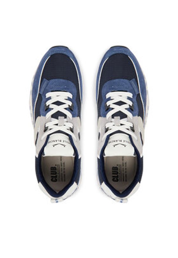 Voile Blanche Sneakersy 2019021-02 Niebieski. Kolor: niebieski. Materiał: skóra, zamsz