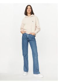 Calvin Klein Jeans Bluza J20J222732 Beżowy Regular Fit. Kolor: beżowy. Materiał: bawełna #5