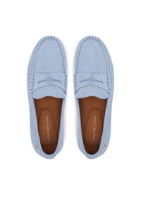 TOMMY HILFIGER - Tommy Hilfiger Mokasyny Flag Soft Suede Driver Loafer FW0FW08558 Niebieski. Kolor: niebieski. Materiał: zamsz, skóra