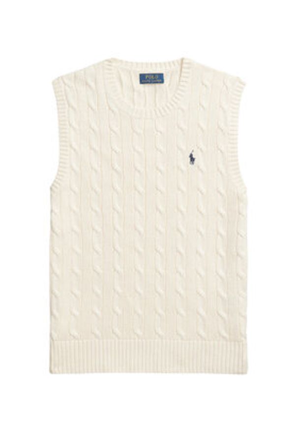 Polo Ralph Lauren Sweter 710979113003 Écru Regular Fit. Typ kołnierza: polo. Materiał: bawełna