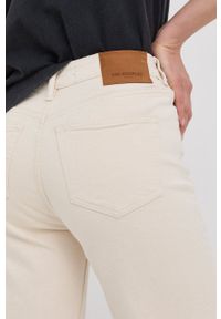 The Kooples jeansy damskie high waist. Stan: podwyższony. Kolor: beżowy