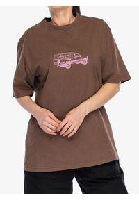 Koszulka bawełniana Gramicci Truck Tee. Kolor: brązowy. Materiał: bawełna