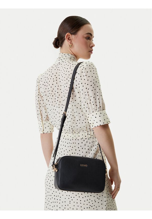 Liu Jo Torebka AA6211 E1012 Czarny. Kolor: czarny. Materiał: skórzane