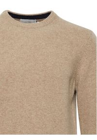 Casual Friday Sweter 20503970 Beżowy Regular Fit. Okazja: na co dzień. Kolor: beżowy. Materiał: wełna. Styl: casual #7