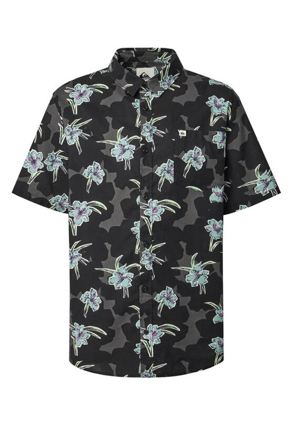 Quiksilver Koszula Apero Classic Ss EQYWT04605 Czarny Regular Fit. Kolor: czarny. Materiał: bawełna