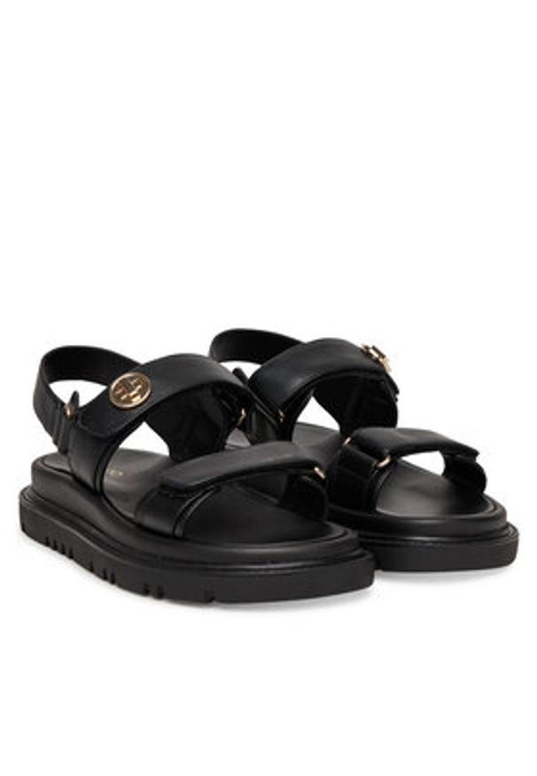 Aldo Sandały Linette 13836282 Czarny. Kolor: czarny. Materiał: skóra