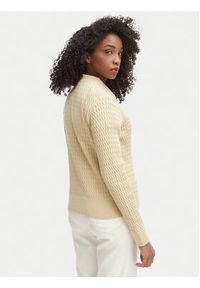 TOMMY HILFIGER - Tommy Hilfiger Sweter WW0WW44993 Beżowy Regular Fit. Kolor: beżowy. Materiał: bawełna #2