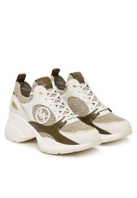 MICHAEL Michael Kors Sneakersy Zuma 43T6ZUFS2L Beżowy. Kolor: beżowy. Materiał: skóra #3