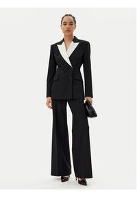Hugo - HUGO Spodnie palazzo Hasmina 50542647 Czarny Wide Leg. Kolor: czarny. Materiał: syntetyk #4