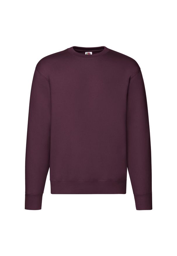 FRUIT OF THE LOOM - Męska Bluza Rozpinana Premium. Kolor: czerwony, wielokolorowy, brązowy