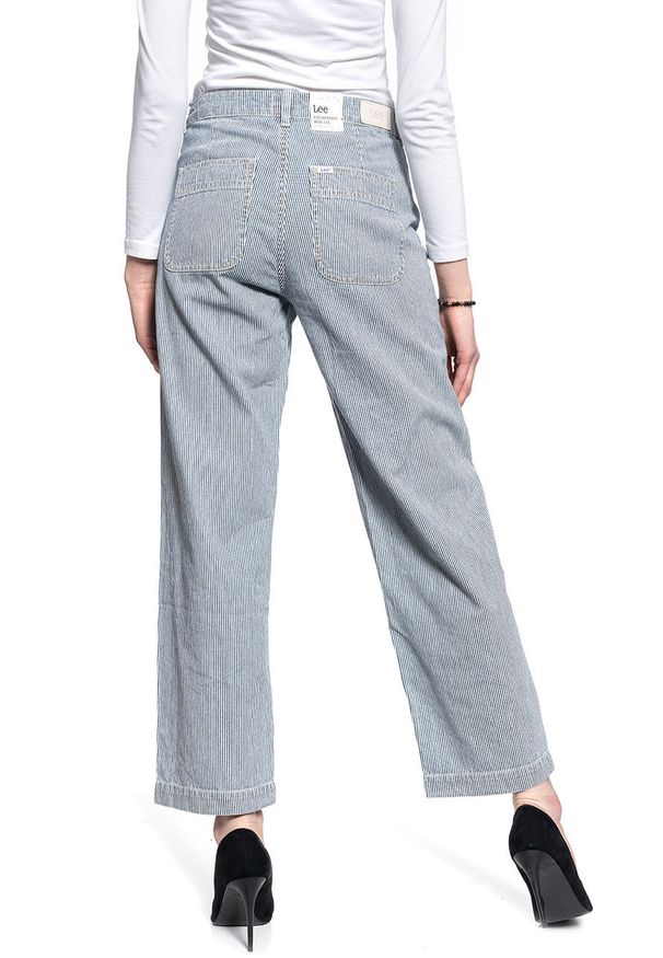 Lee - LEE WIDE LEG DAMSKIE SPODNIE JEANSOWE L30YIWLX 112106890