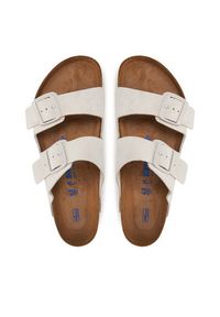 Birkenstock Klapki ARIZONA SFB 1024554 Biały. Kolor: biały. Materiał: skóra, zamsz