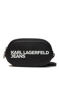 Karl Lagerfeld Jeans Torebka 245J3010 Czarny. Kolor: czarny. Materiał: skórzane