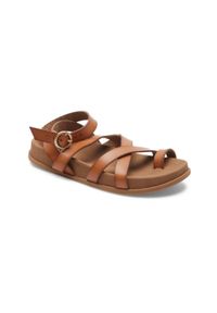Roxy - Sandały dla Kobiety AHRI Beżowy. Okazja: na plażę. Kolor: beżowy. Materiał: syntetyk. Styl: sportowy