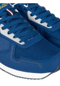 U.S. Polo Assn. Sneakersy "Nobil004" | Nobil004 | Mężczyzna | Niebieski. Kolor: niebieski. Materiał: materiał, skóra ekologiczna. Wzór: nadruk, aplikacja