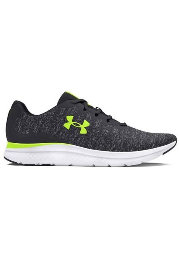 Buty do biegania męskie Under Armour Charged Impulse 3 Knit. Kolor: brązowy, szary, wielokolorowy. Materiał: syntetyk, materiał. Szerokość cholewki: normalna