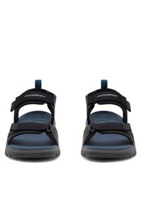 skechers - Skechers Sandały 205112 BLK Czarny. Kolor: czarny. Materiał: materiał #8