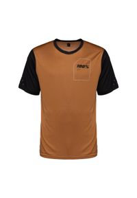 Koszulka rowerowa męska 100% Ridecamp Jersey SS. Kolor: pomarańczowy. Materiał: jersey. Sport: kolarstwo