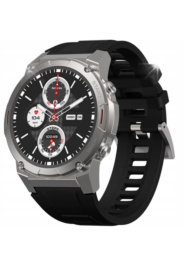 Smartwatch Zeblaze Zeblaze VIBE 7 Pro Srebrny AMOLED zdrowie sport wodoszczelność. Rodzaj zegarka: smartwatch. Kolor: srebrny. Styl: sportowy