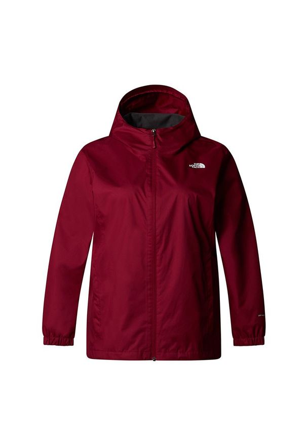 Kurtka The North Face Quest Plus Size 0A4STK1IX1 - bordowa. Kolekcja: plus size. Kolor: czerwony. Materiał: materiał, poliester. Sport: wspinaczka, turystyka piesza
