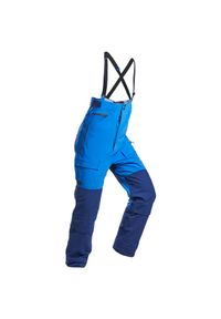 FORCLAZ - Spodnie trekkingowe unisex Forclaz Arctic 900 3w1 wodoodporne. Kolor: niebieski. Materiał: materiał. Długość: długie