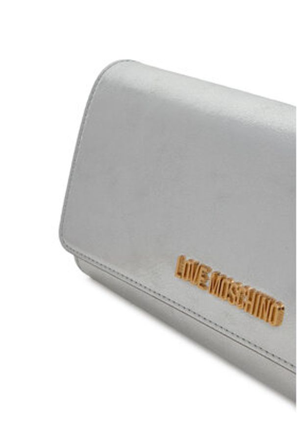 Love Moschino - LOVE MOSCHINO Torebka JC4099PP0NKW0902 Srebrny. Kolor: srebrny. Materiał: skórzane