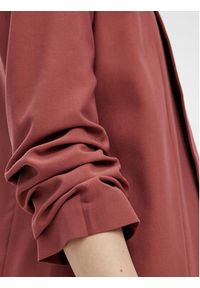 Pieces Marynarka 17090996 Czerwony Regular Fit. Kolor: czerwony. Materiał: syntetyk
