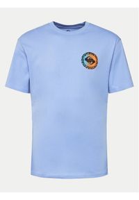 Quiksilver T-Shirt Long Fade EQYZT07670 Granatowy Regular Fit. Kolor: niebieski. Materiał: bawełna
