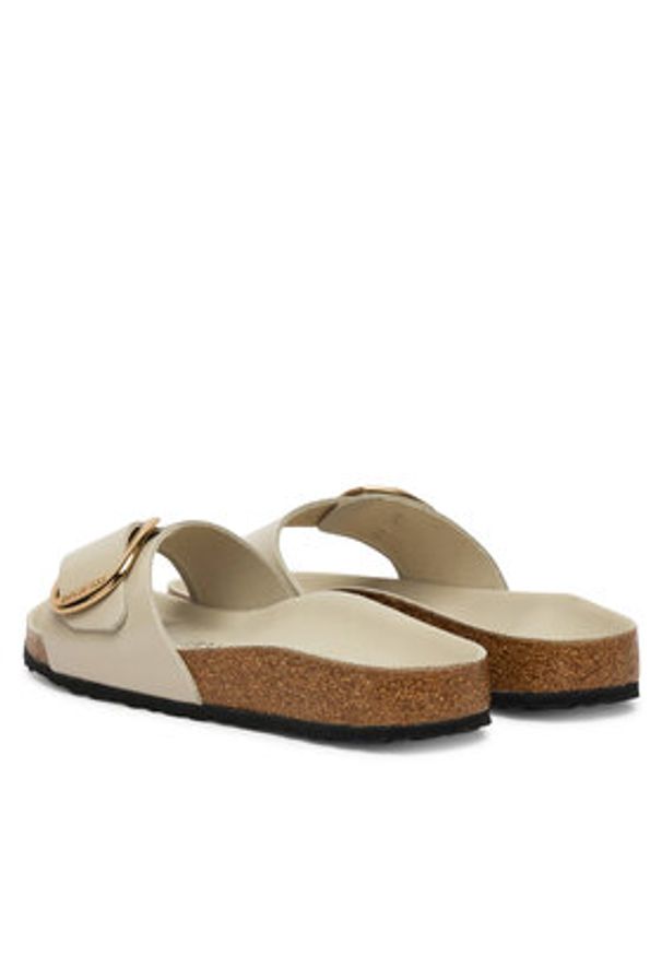 Birkenstock Klapki Madrid Big Buckle Hex 1031823 Écru. Kolor: kremowy. Materiał: skóra