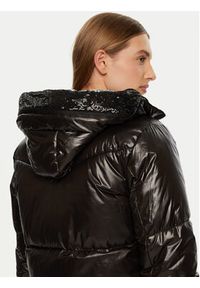 ACCESS FASHION Płaszcz zimowy 44-9109 Czarny Regular Fit. Kolor: czarny. Materiał: syntetyk. Sezon: zima